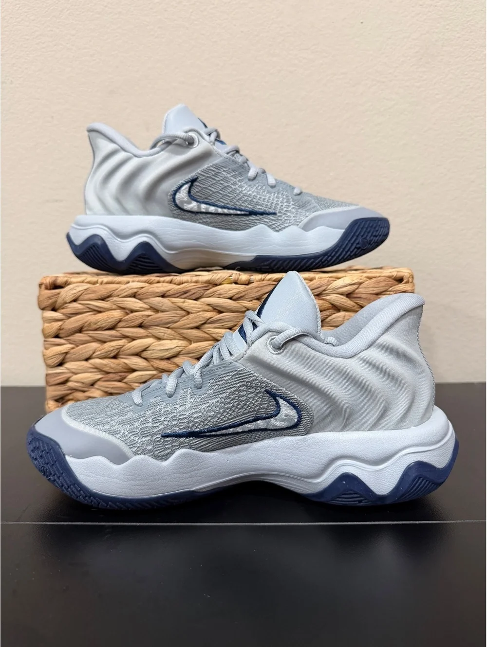 Size 6M/7.5 Women - Nike Giannis Immortality 4 “Wolf Grey Midnight Navy”